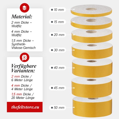 Felt tape self adhesive - felt,