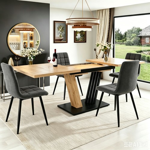 Extendable dining table and - and, 4