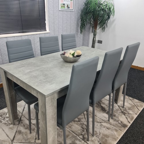 Grey dining table and - grey,