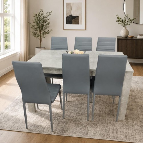Grey dining table and - grey,