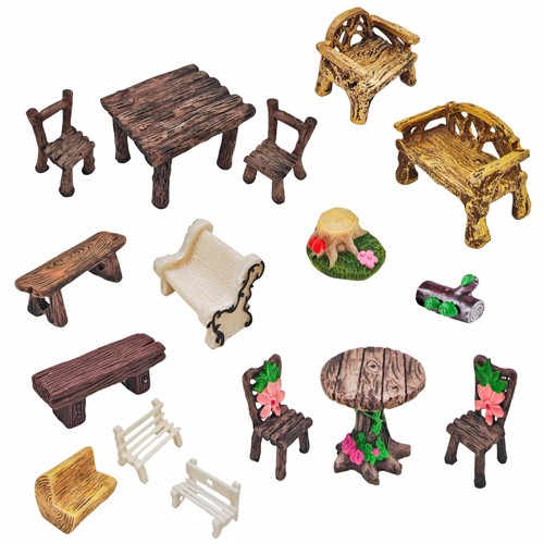 Miniature garden furniture set - miniature,