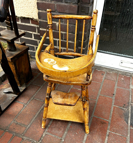 Antique baby child high - antique,