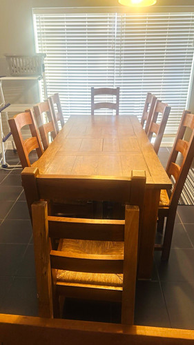 Rectangular wooden dining - wooden,