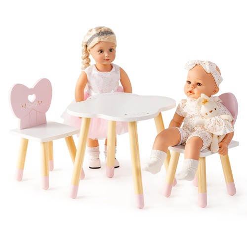 Dolls table and - chair, 3