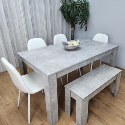 Grey kitchen dining table 4 - grey, table,
