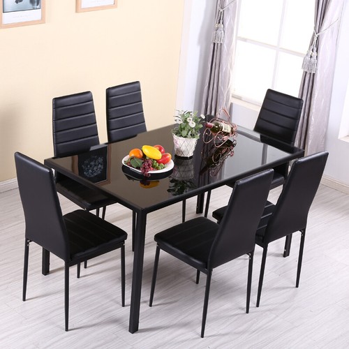 Black dining table and - black,
